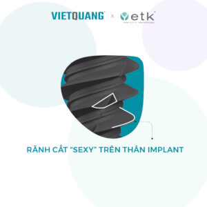 rãnh cắt implant ETK