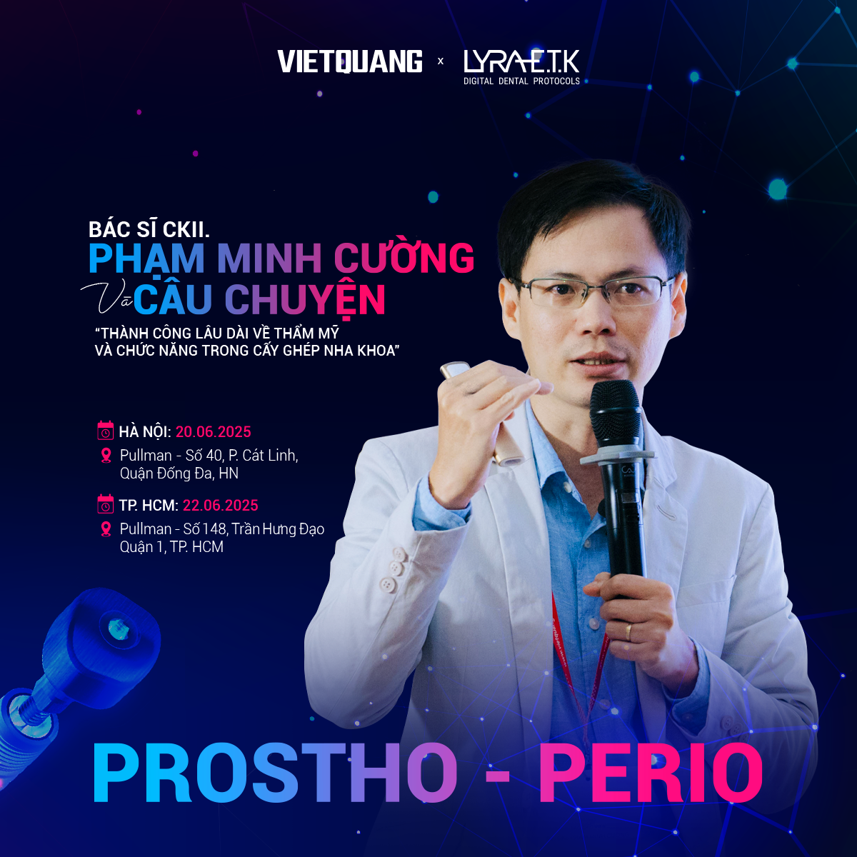 BÁC SĨ CKII PHẠM MINH CƯỜNG & CÂU CHUYỆN “THÀNH CÔNG LÂU DÀI VỀ THẨM MỸ VÀ CHỨC NĂNG TRONG CẤY GHÉP NHA KHOA” TẠI SEMINAR