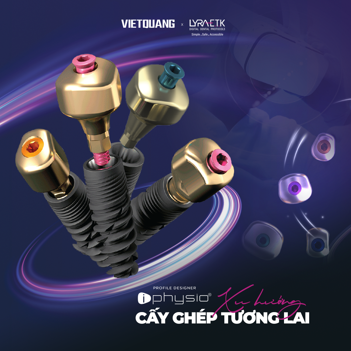 iPhysio là giải pháp tích hợp cả 3 chức năng từ Healing - Impression - Phục hình tạm
