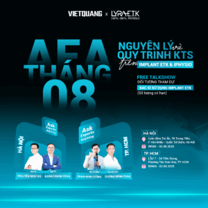 Talkshow AEA với chủ đề "Nguyên lý và quy trình kỹ thuật số trên Implant ETK và iPhysio"
