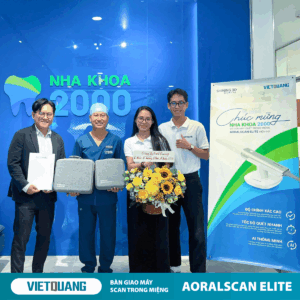 Việt Quang chúc mừng Nha Khoa 2000 chính thức sở hữu Aoralscan Elite – máy quét trong miệng tiên tiến bậc nhất Shining 3D