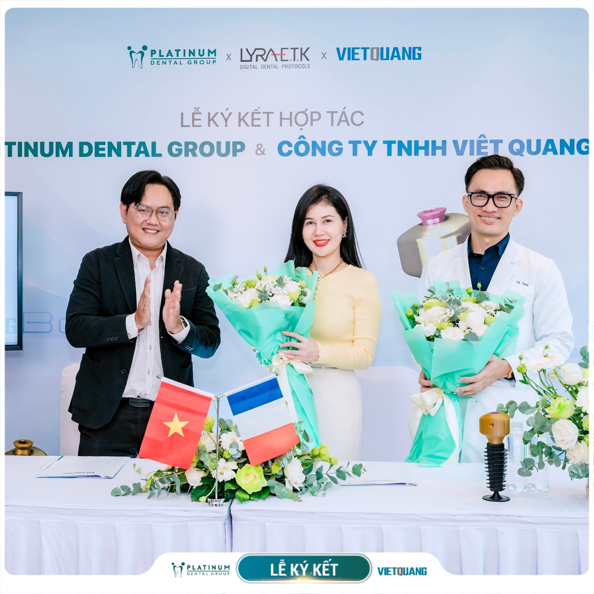 Ký kết hợp tác giữa Platinum Dental Group và Việt Quang Dental