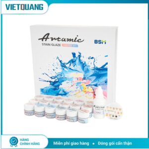 Bộ sản phẩm tạo màu và độ bóng Artamic Stain Glaze BSM chính hãng cho Labo nha khoa