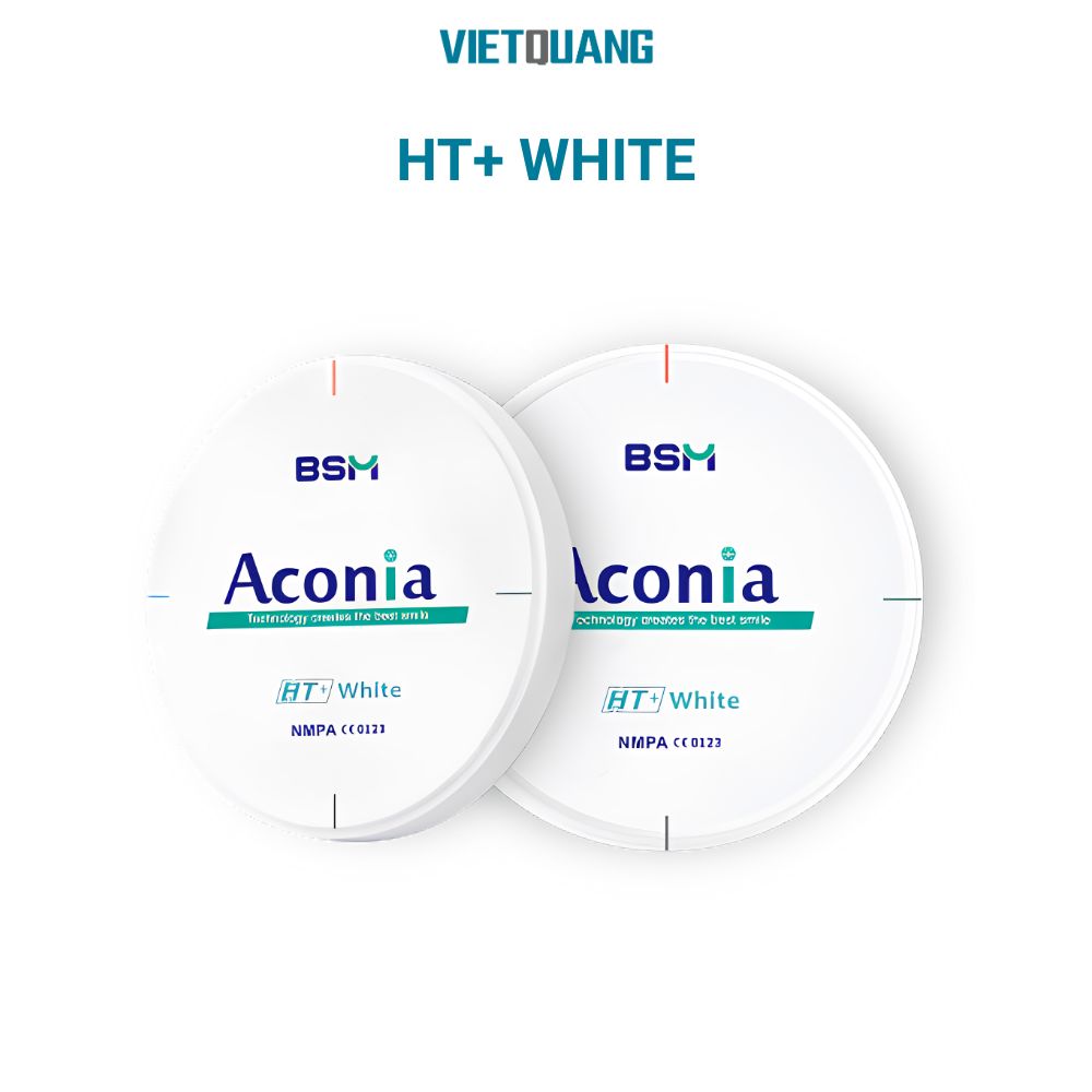 Aconia HT+ White – Zirconia độ bền cao Aconia HT+ White zirconia CAD/CAM
