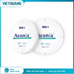 Phôi zirconia Aconia ST White dùng trong chế tác phục hình răng sứ CAD/CAM tại Labo nha khoa