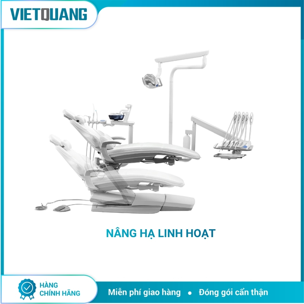 Ghế nha khoa RUNTour Maple 62D – Thiết kế Down-Mounted Ghế nha khoa RUNTour Maple 62D cấu hình tay dụng cụ phía dưới