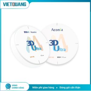 Phôi zirconia Aconia 3D Ultra đa lớp chuyển sắc dùng trong chế tác phục hình nha khoa CAD/CAM